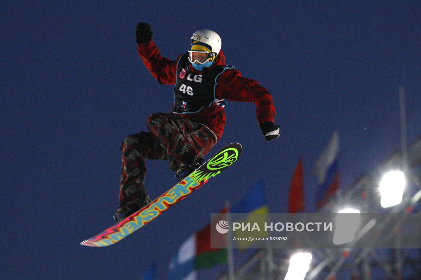 Финал Кубка Мира по сноуборду в дисциплине биг-эйр в Москве