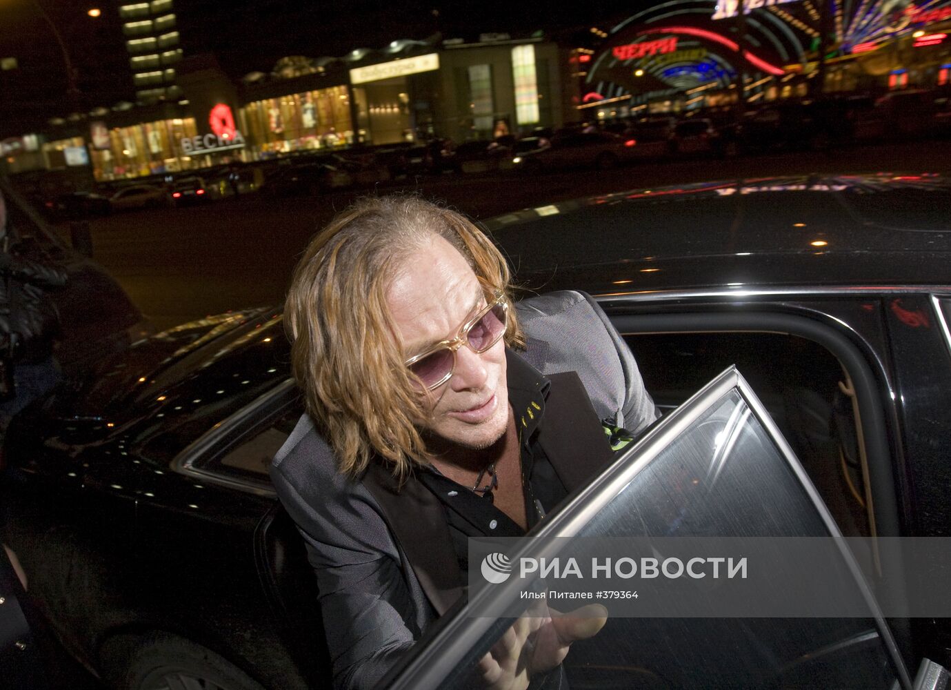 Микки Рурк на премьере своего нового фильма в Москве