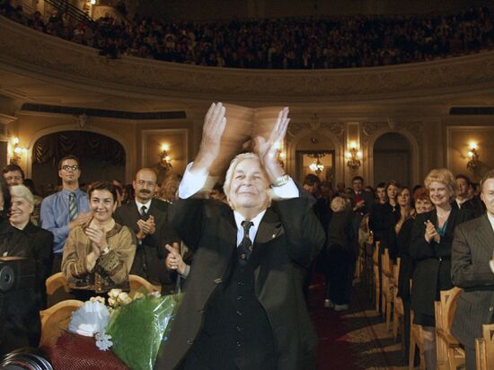 Ю.Любимов на концерте в Большом зале консерватории