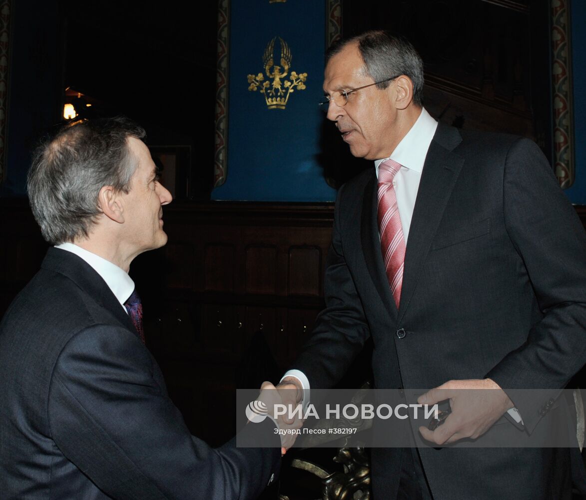 Встреча С.Лаврова с министром иностранных дел Норвегии