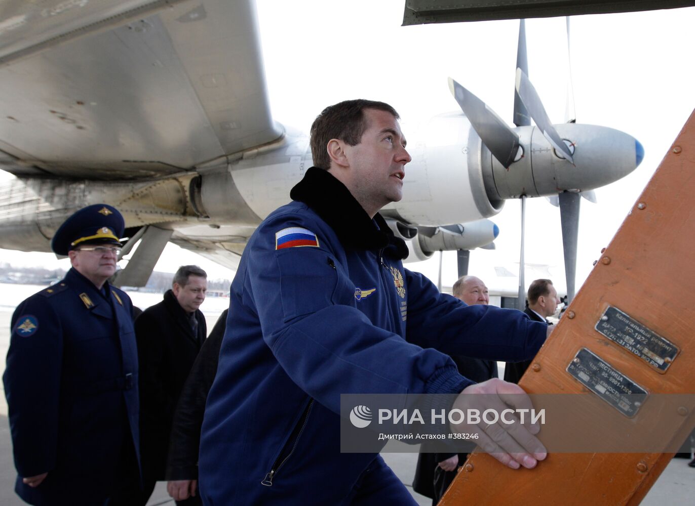 Президент РФ Д. Медведев посетил авиабазу ВВС России Кубинка