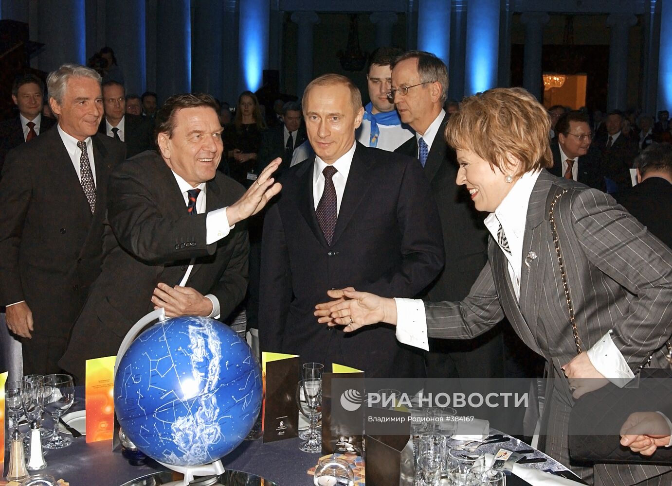 В.Путин, Г.Шредер и В.Матвиенко