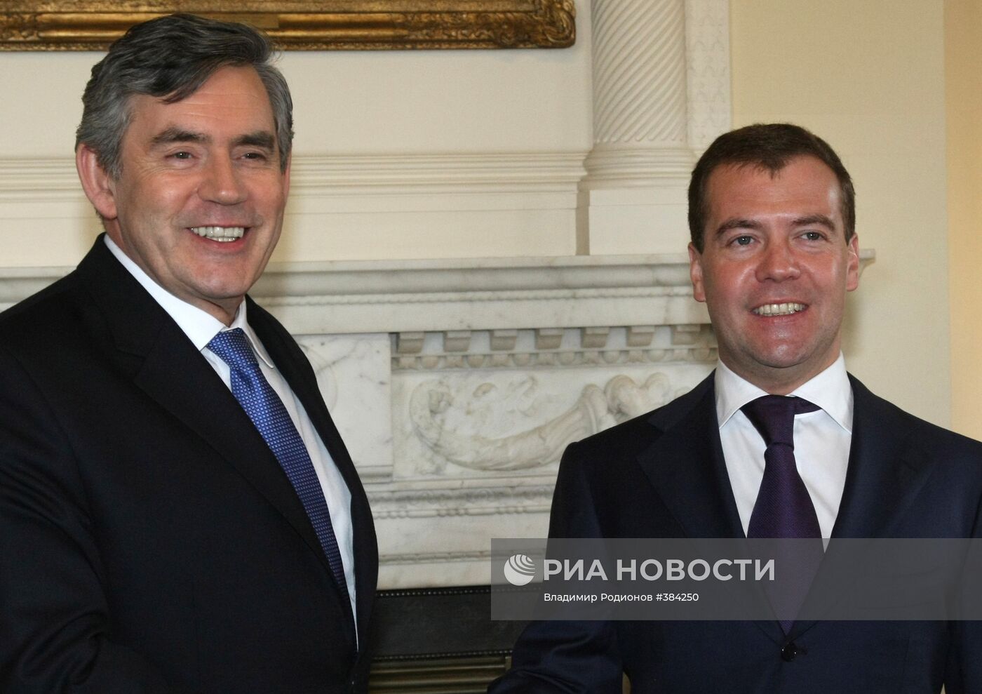 Встреча президента России и премьер-министра Великобритании