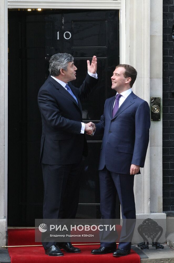 Встреча президента России и премьер-министра Великобритании