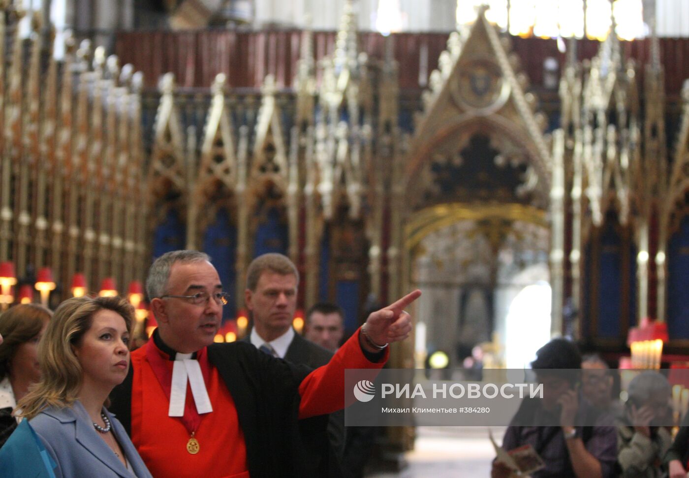 Супруга президента РФ С.Медведева в Вестминстерском аббатстве