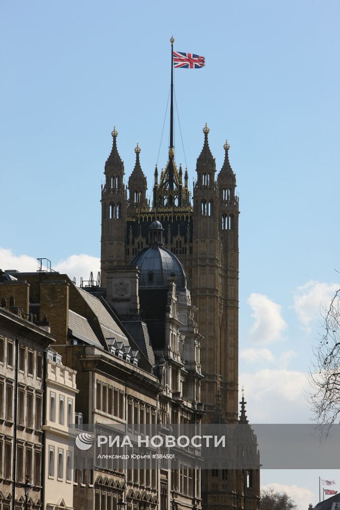Вид на здание парламента в Лондоне