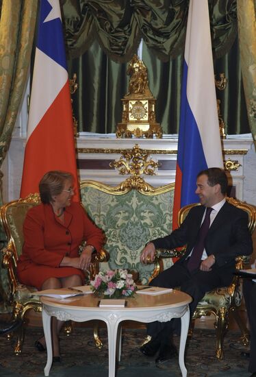 Встреча Д. Медведева с М. Бачелет