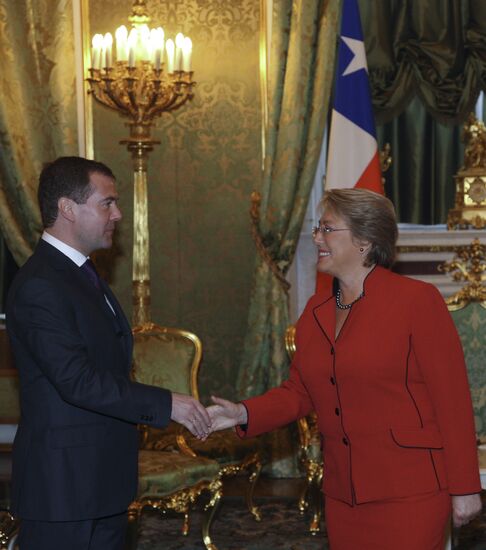 Встреча Д. Медведева с М. Бачелет