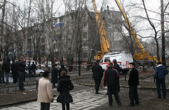 Взрыв бытового газа в Хабаровске