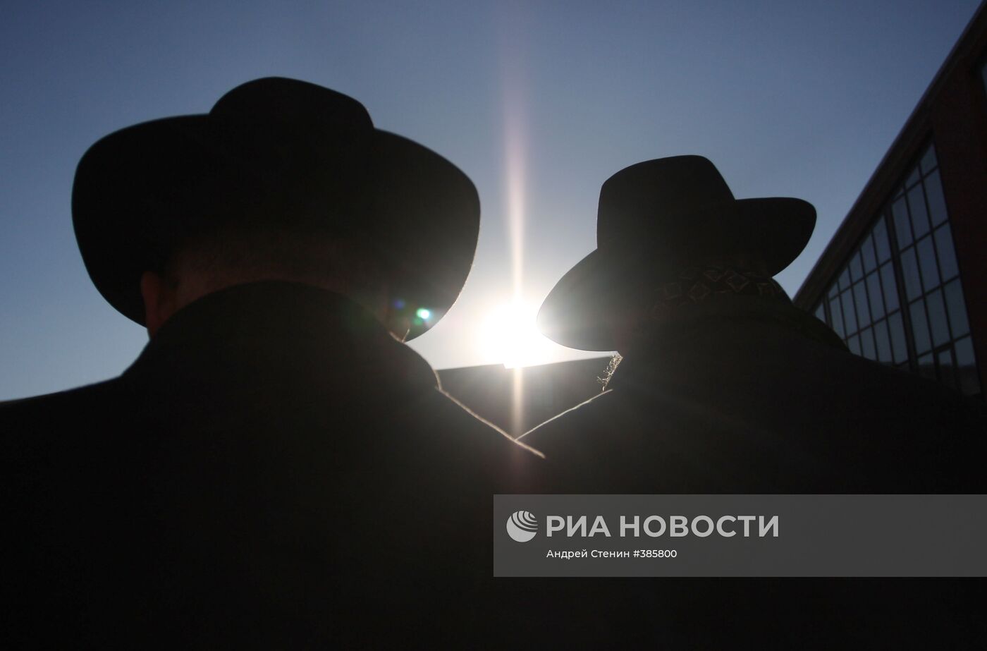 Церемония "благословения солнца" в Московском еврейском центре