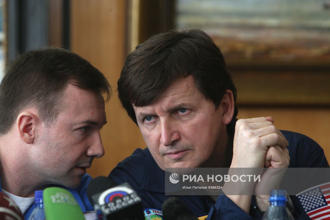 Пресс-конференция в Звездном городке членов 18-го экипажа МКС