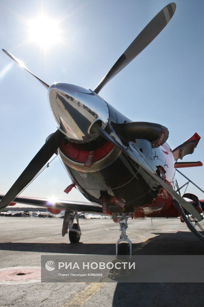 Самолет Pilatus PC-12 первого в России авиа-такси Dexter