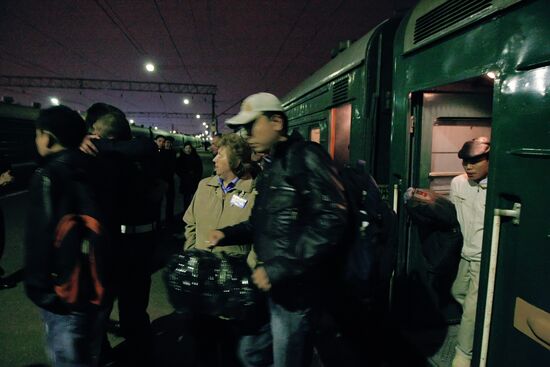Поезд "Благовещенск-Москва", в котором скончалась китаянка