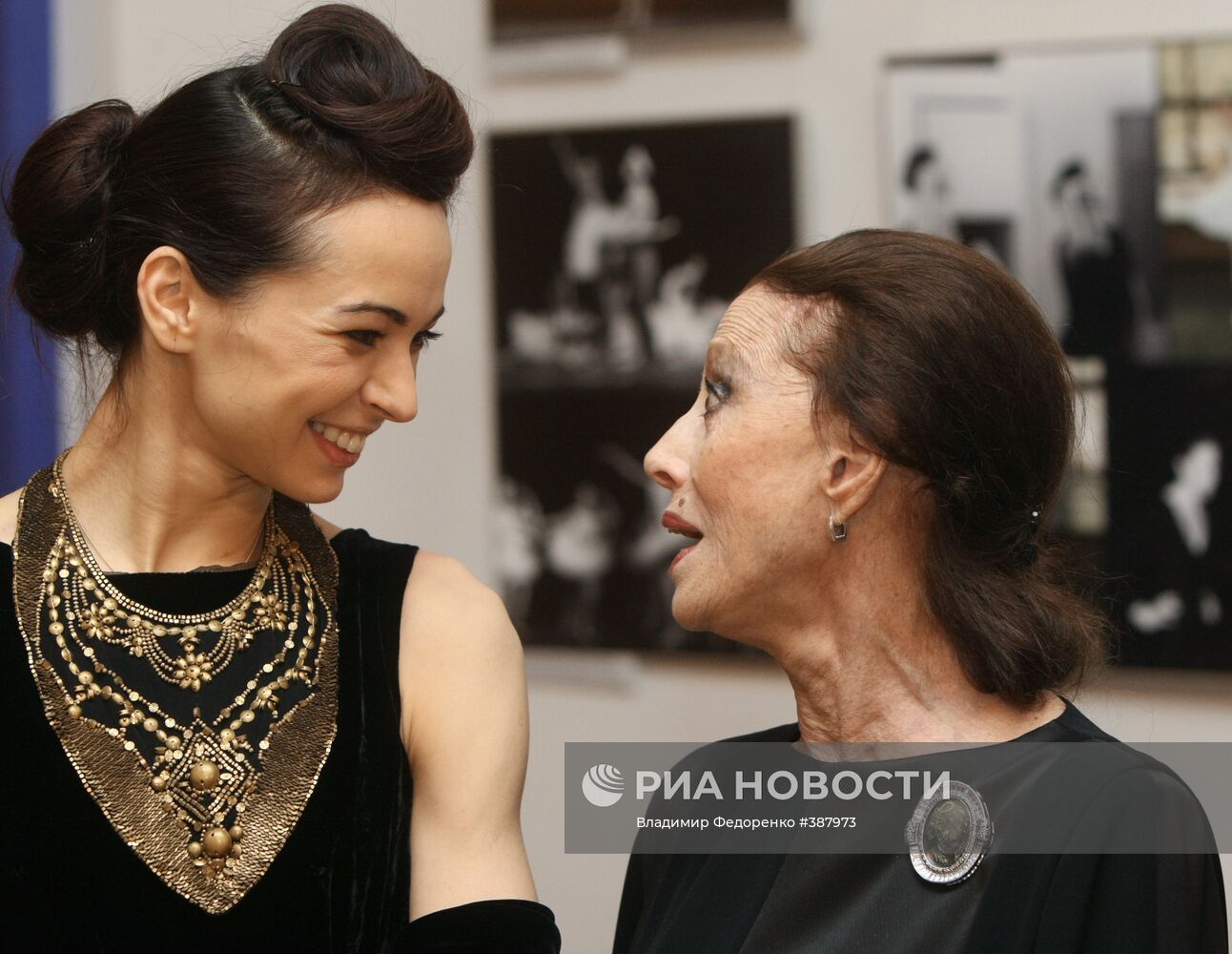 Балерины Диана Вишнева и Майя Плисецкая