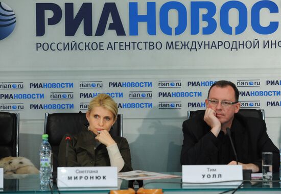 Пресс-конференция, посвященная ребрендингу The Moscow News
