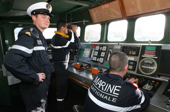Прибытие боевых кораблей ВМС Франции с визитом в Балтийск