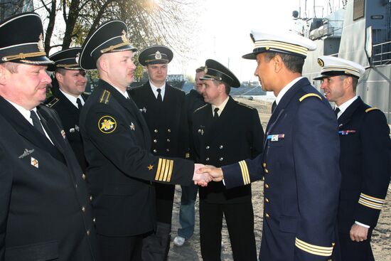 Прибытие боевых кораблей ВМС Франции с визитом в Балтийск