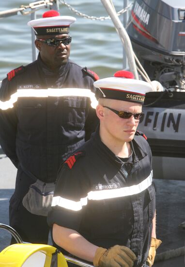 Совместные учения Балтфлота и отряда боевых кораблей ВМС Франции