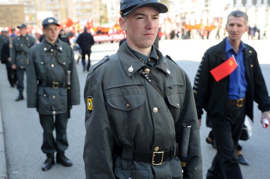Меры безопасности во время Первомайского шествия