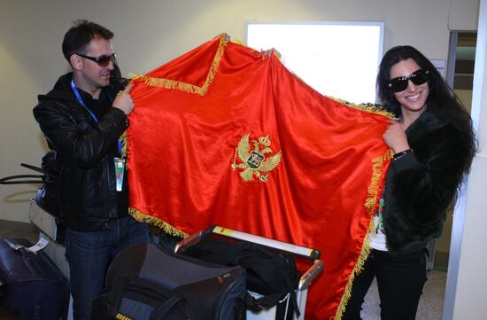 Первые участники "Евровидения" прибыли в аэропорт "Домодедово"