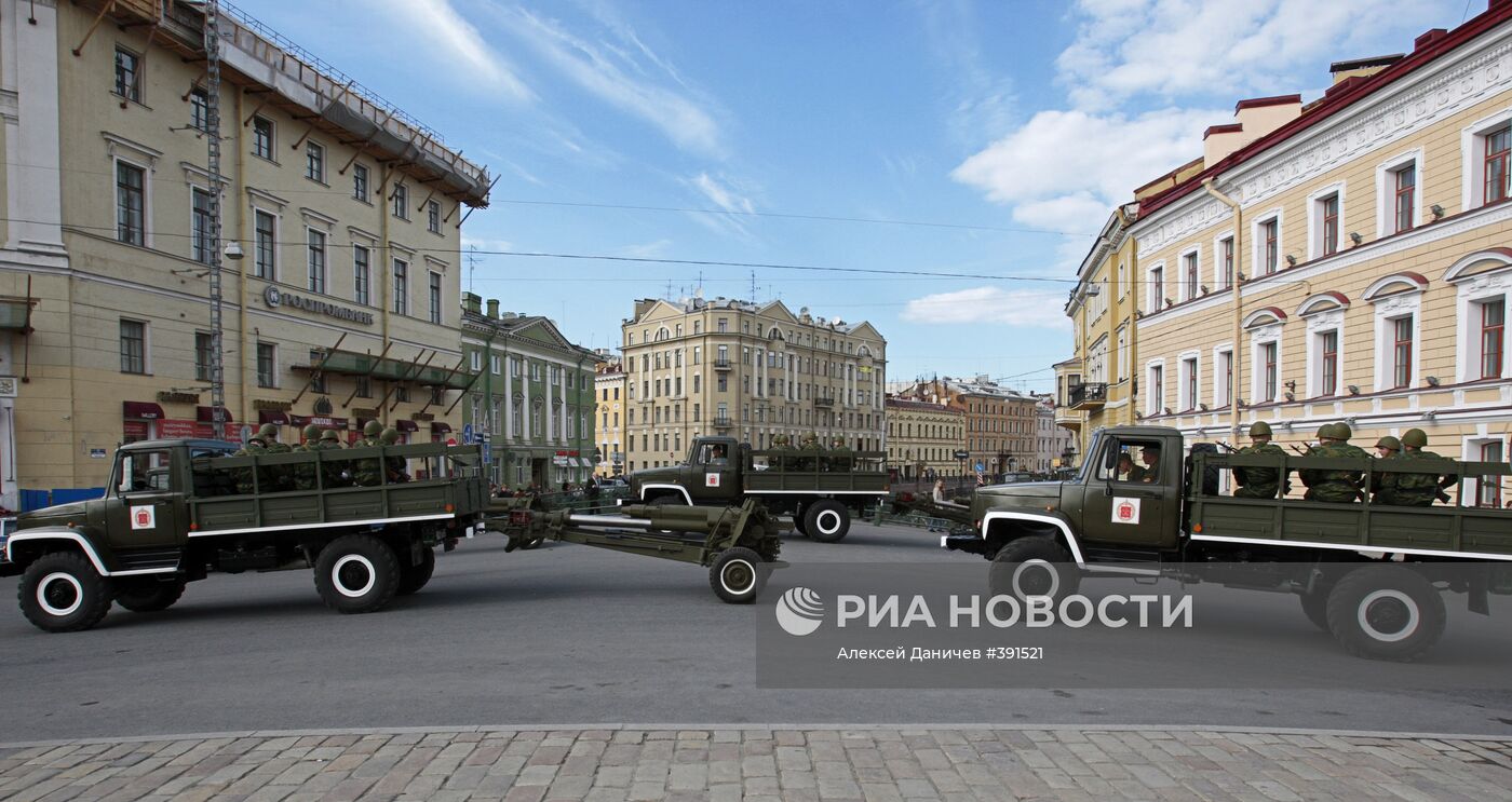 Генеральная репетиция Парада Победы в Санкт-Петербурге