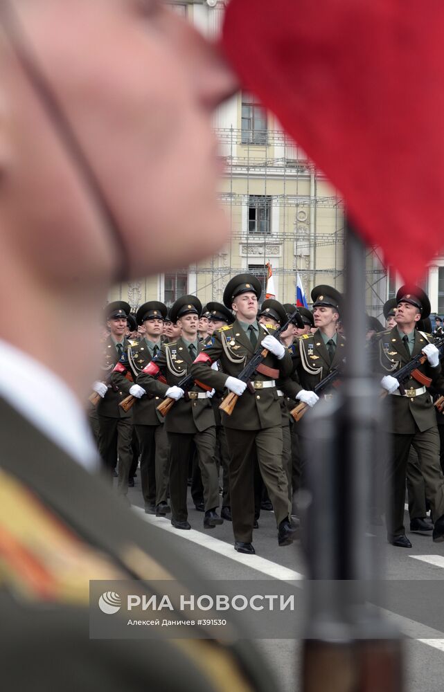 Генеральная репетиция Парада Победы в Санкт-Петербурге