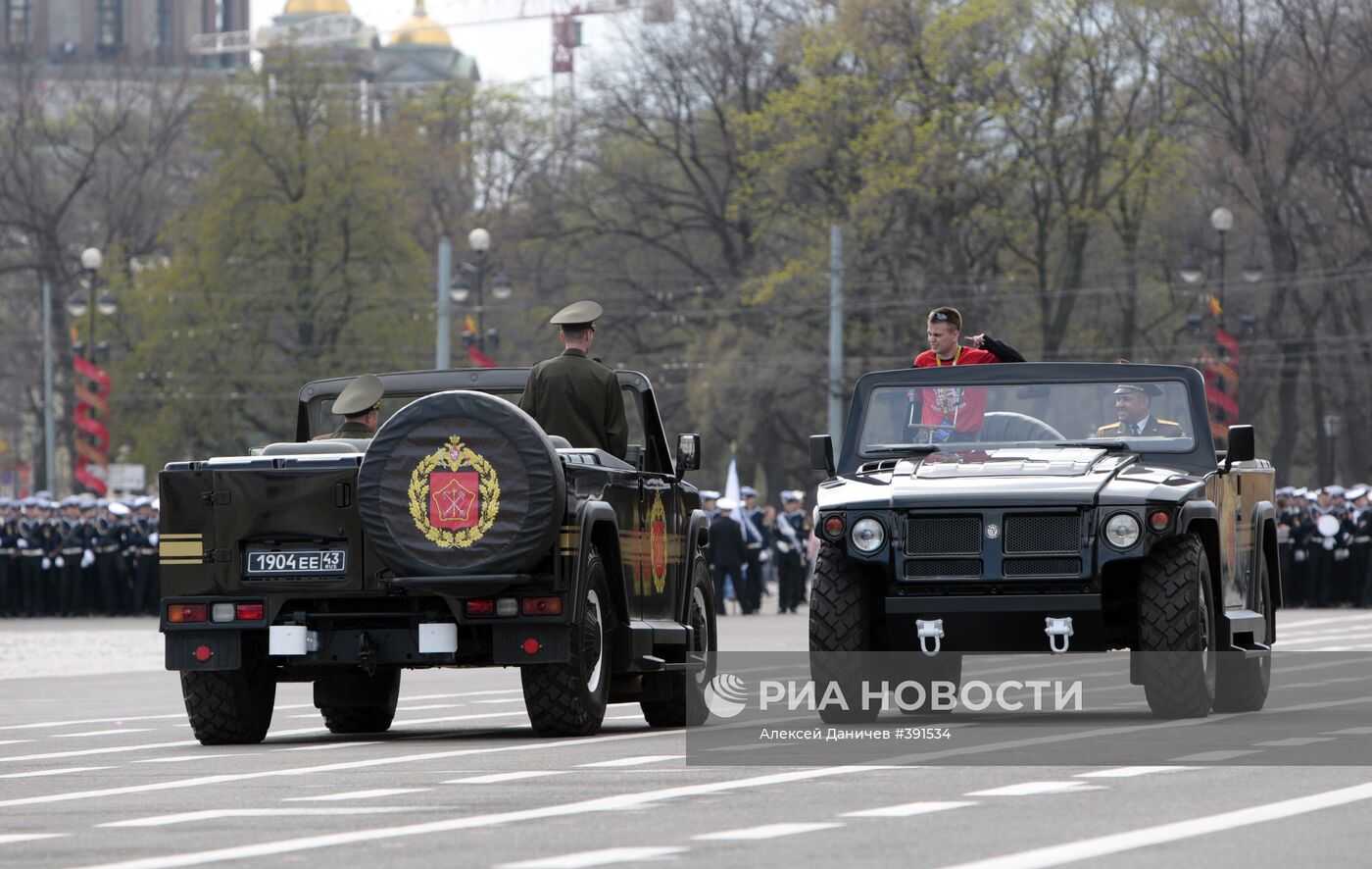 Генеральная репетиция Парада Победы в Санкт-Петербурге
