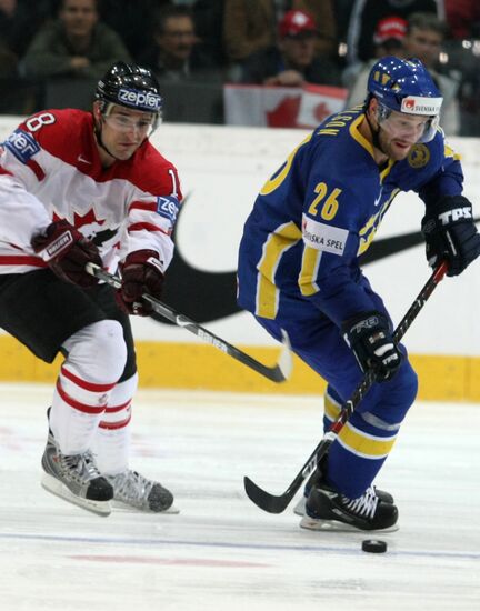 Чемпионат мира по хоккею. Канада - Швеция 3:1