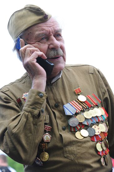 Встреча ветеранов ВОВ в Парке культуры им.Горького