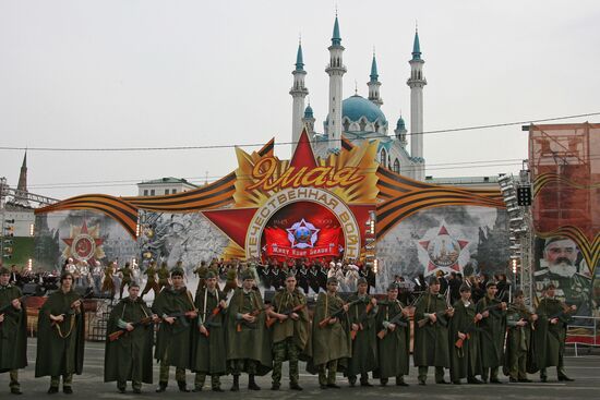 Празднование Дня Победы в Казани