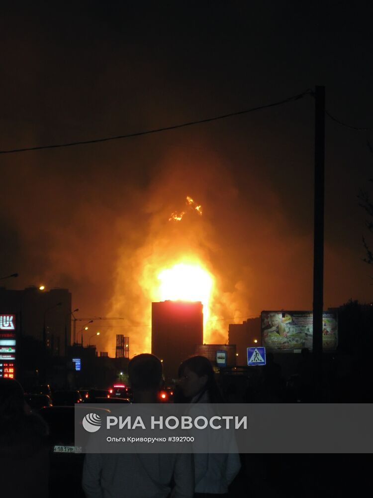 Взрыв газопровода в Москве