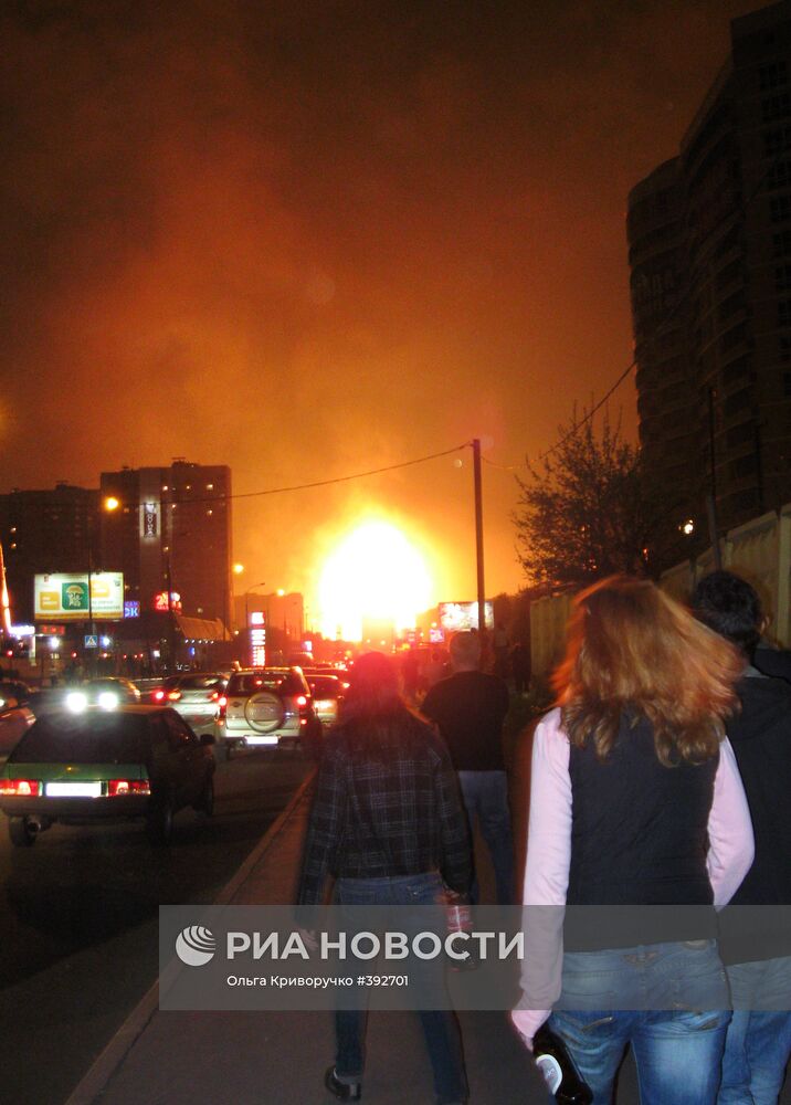 Взрыв газопровода в Москве