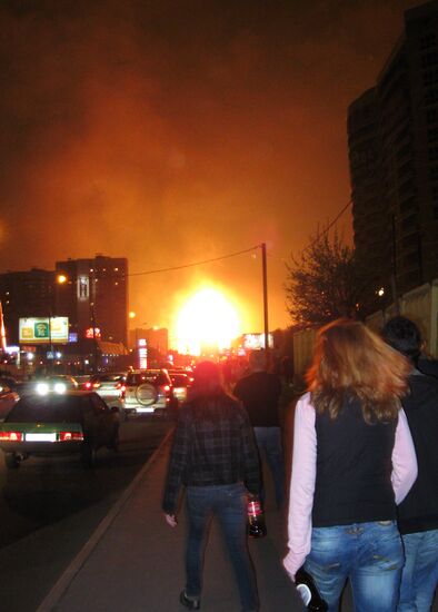 Взрыв газопровода в Москве