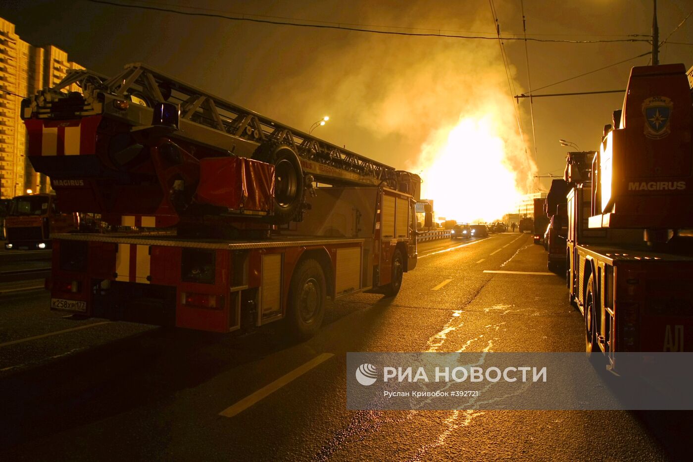 Взрыв газопровода в Москве