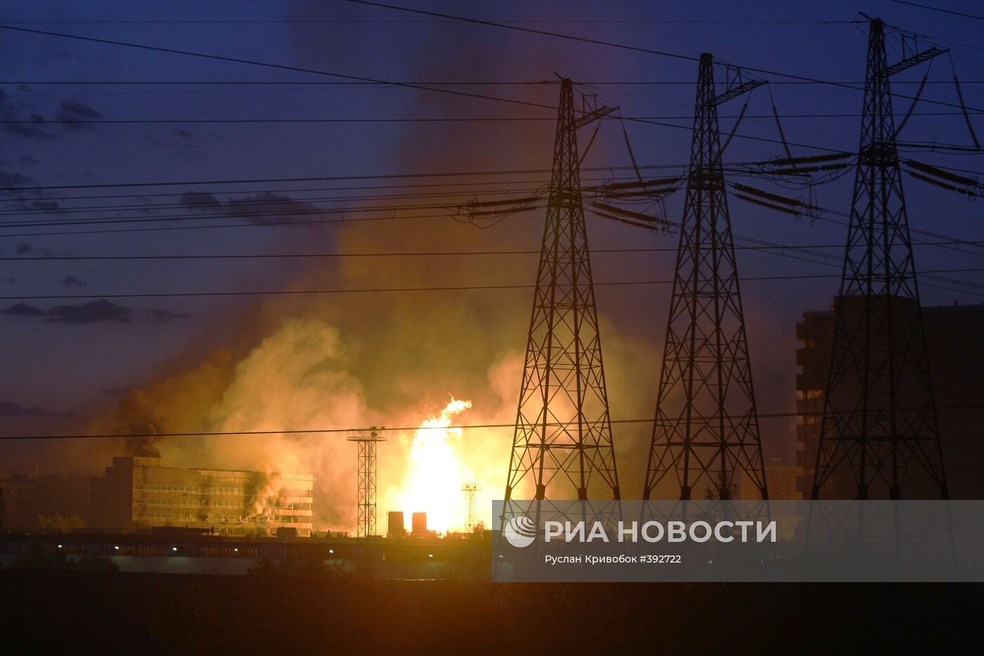 Взрыв газопровода в Москве