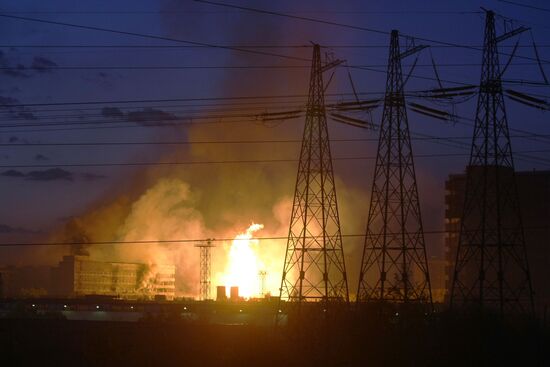 Взрыв газопровода в Москве