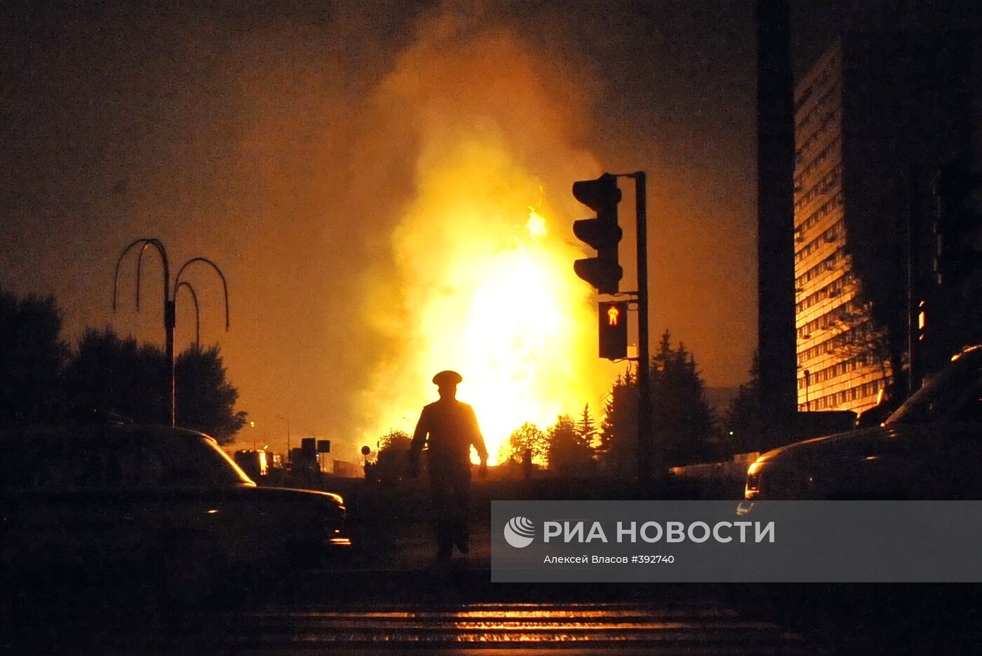 Взрыв газопровода в Москве