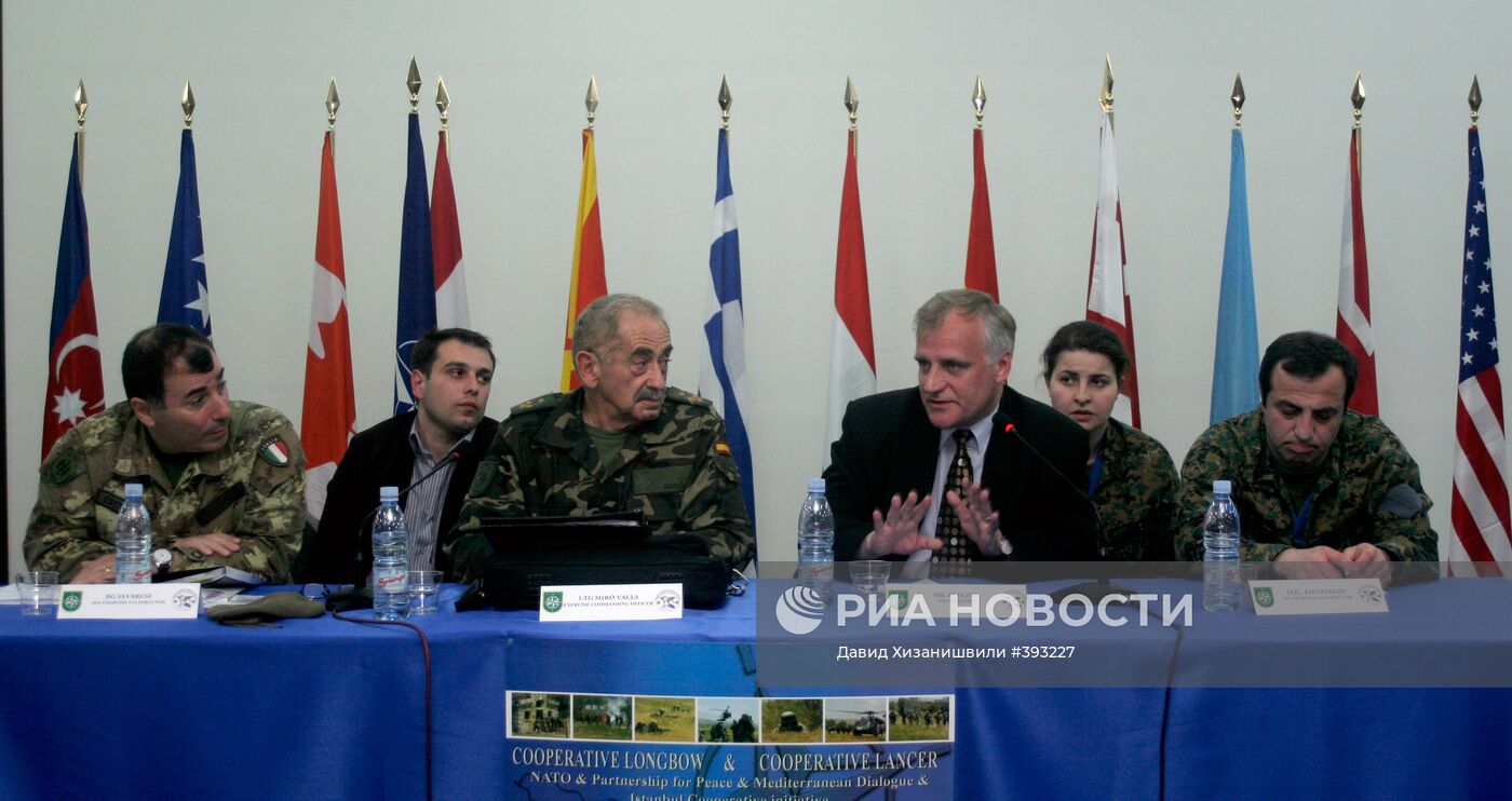 Пресс-конференция, посвященная открытию учений НАТО в Грузии