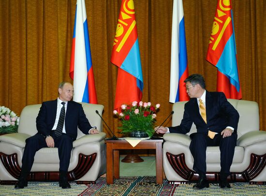 Визит В. Путина в Монголию