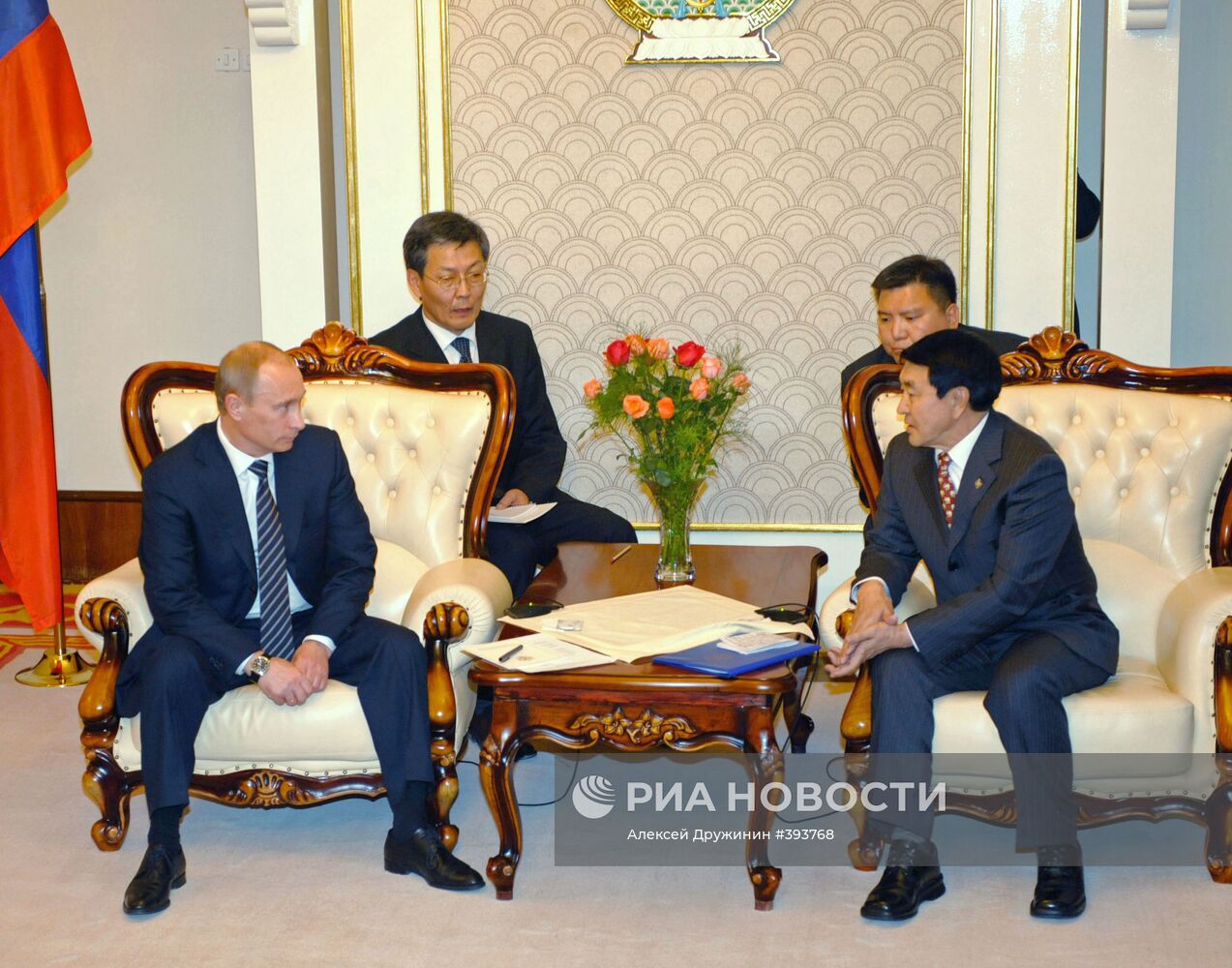 Встреча В. Путина с главой Великого Хурала Монголии