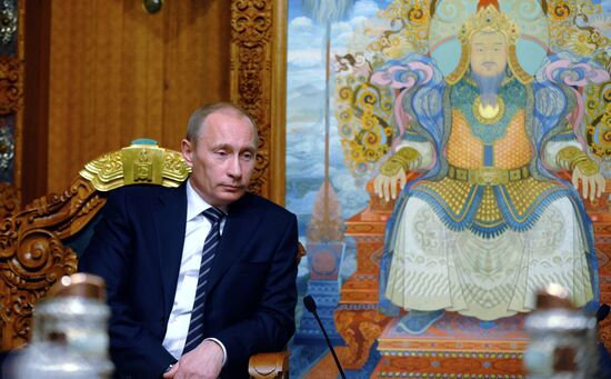 Встреча В. Путина с президентом Монголии
