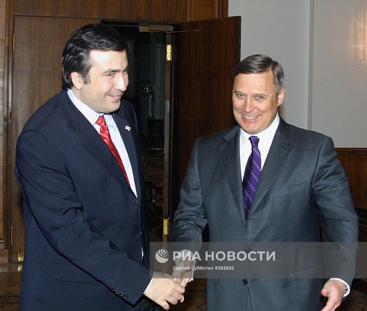 М.Касьянов и М.Саакашвили