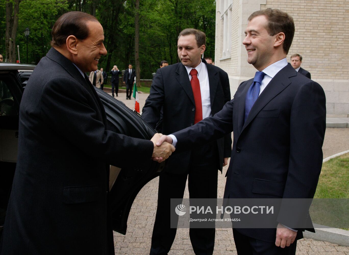 Встреча президента России и премьер-министра Италии