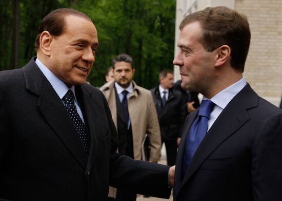 Встреча президента России и премьер-министра Италии