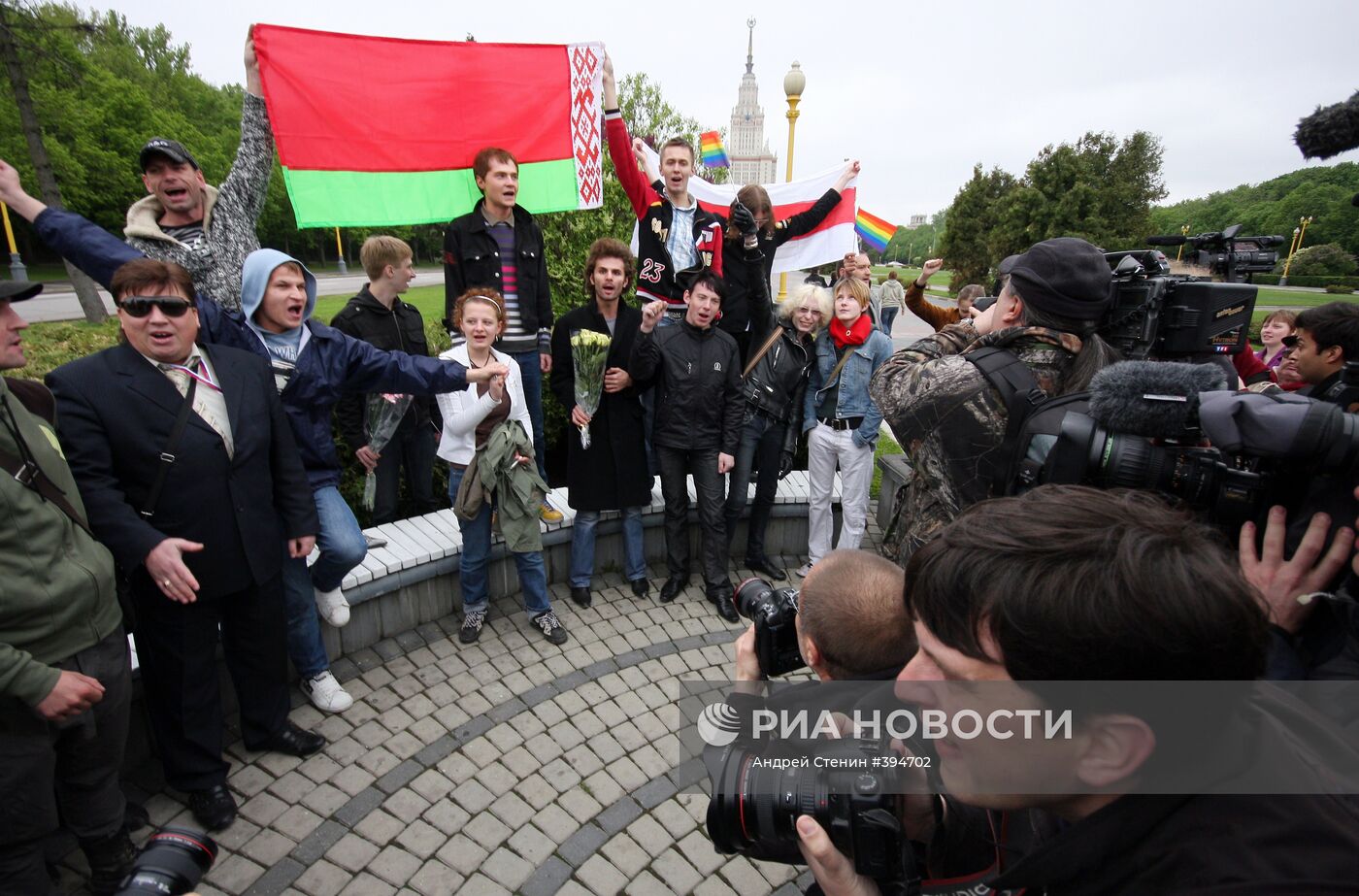 Несанкционированный "славянский гей-парад" в Москве