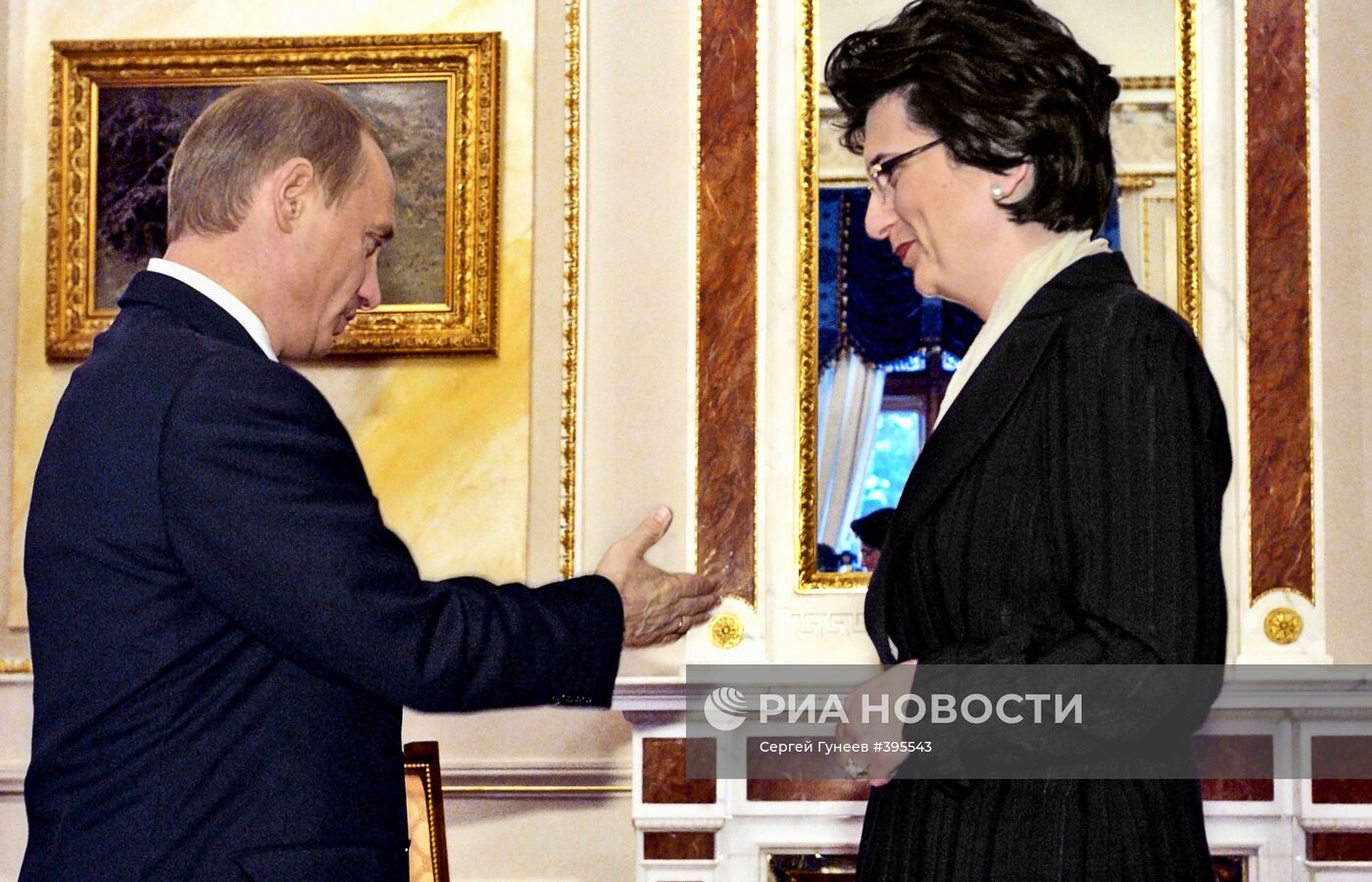 В.Путин и Н.Бурджанадзе