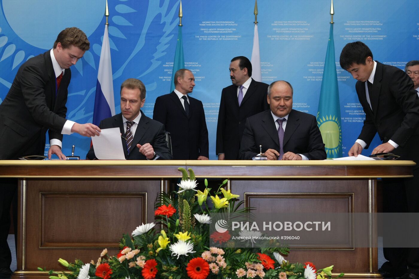 Подписание российско-казахстанских соглашений