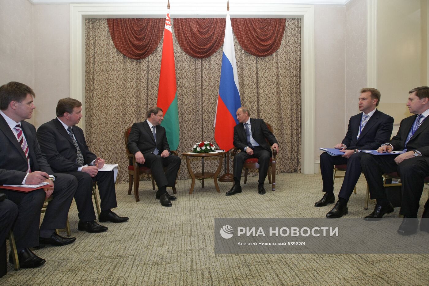 Встреча В. Путина с С. Сидорским