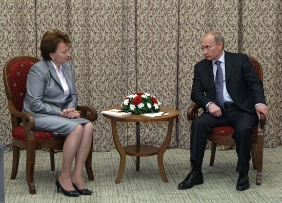 Встреча В. Путина с З. Гречаной