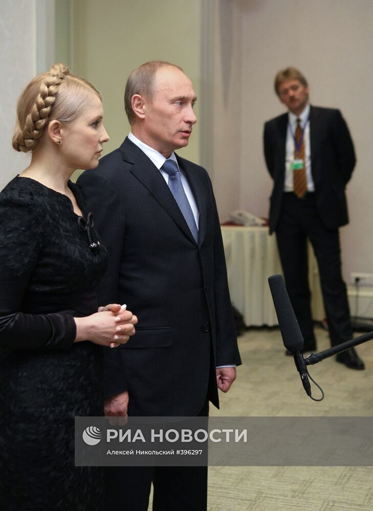 Пресс-конференция В. Путина и Ю. Тимошенко